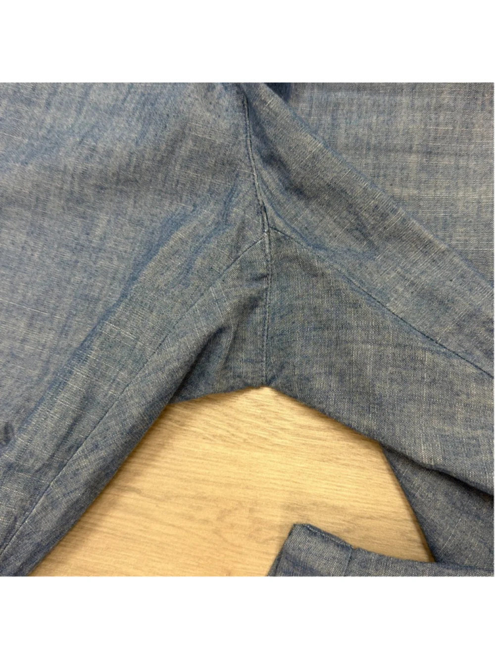 J Crew Women's Blue Chambray Cropped Jogger Pants Sz 14!